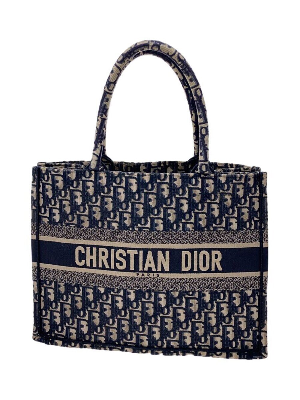 Christian Dior BOOK TOTE Bag Canvas Black